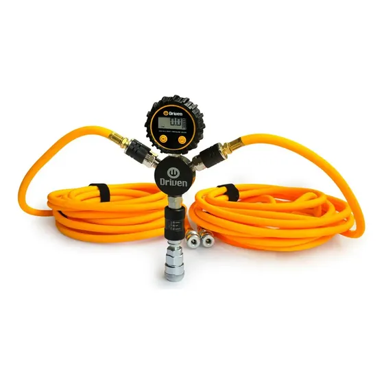 Kit De Mangueras 4 Neumáticos Para Compresor De Aire Driven Color Amarillo