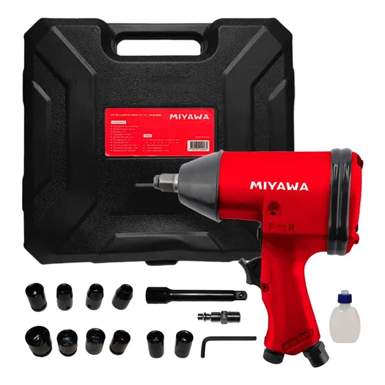 Kit Llave De Impacto Neumatica Pistola 1/2 Plg 330nm Torque