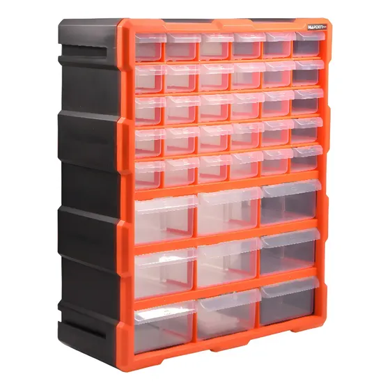 Gavetero Organizador Harden Herramientas 39 Cajones 520375 Naranja