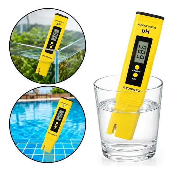 Medidor Digital De Ph Autocalibre 3 Puntos C/Estuche y 3 Sobres Buffer - NK-MPHA-3B
