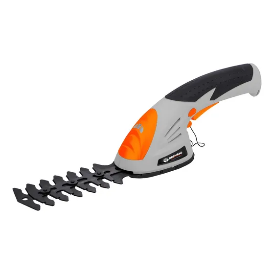 Tijera Cortacerco Inalambrico Daewoo Daht72 2 En 1 + Bateria Gris