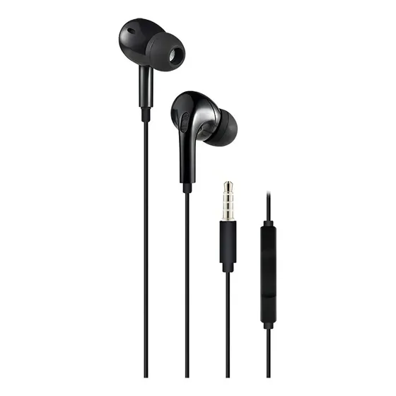 Auricular Inear Manos Libres Noga Earbuds Plug 3.5 Ng1650 Color Negro Color de la luz n