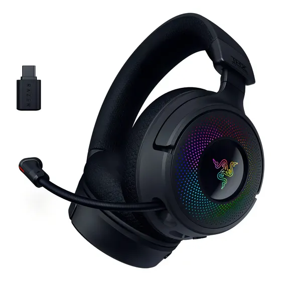 Razer Kraken V4 Auriculares Inalambricos Rgb Thx Pc Ps5 Cuo - Negro
