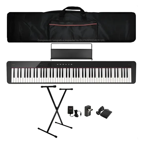Piano Digital Casio Privia Px-s1100 Atril Pedal + Pie Funda