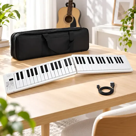 Teclado Electrónico Plegable Enrollable Piano