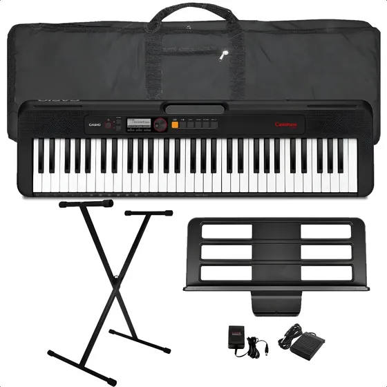 Organo Teclado Casio Ct-s195 5/8 Piano Usb Pie Funda Pedal