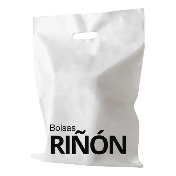 Bolsas Riñón Polímeros Impresos 50x60 cm Polietileno Blanca x50 Unidades