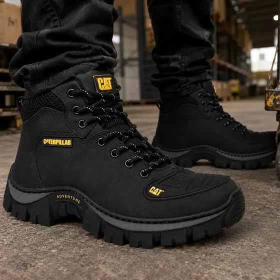 Zapato De Seguridad Cat Cuero Nobuk Ideal Para Trabajo