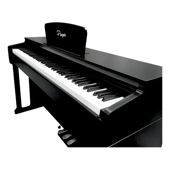 Piano Electrico Parquer 88 Teclas Sensitivo Martillo Negro Negro