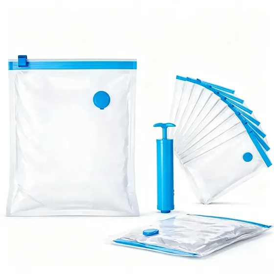Bolsas De Compresión Al Vacío Para Ropa De 80x100 Cm X10