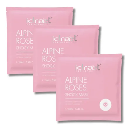 Mascarilla Antiage Alpine Roses + Hialuronico Tela Idraet X3 Todo Tipo De Piel