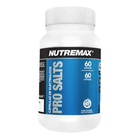 Mineral/Vitamina Nutremax Capsulas de Sales Minerales Pro Salts Sin sabor de 60 un