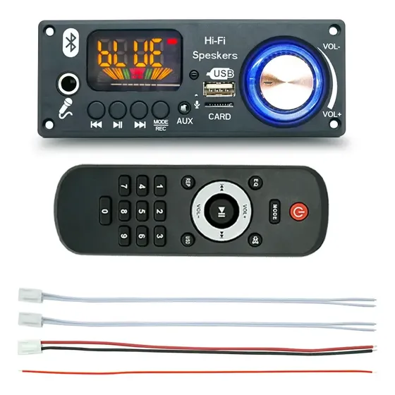 Módulo Amplificador Mp3 Bluetooth Para Llamadas, Modelo Aq