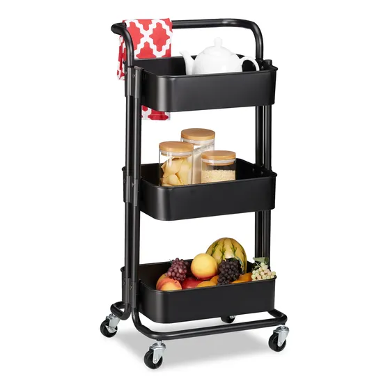 Carrito Organizador Plastico Multiuso Cocina Estante Ruedas