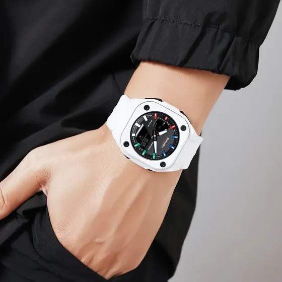 Relojes Deportivos Impermeables, Relojes Blancos De Moda