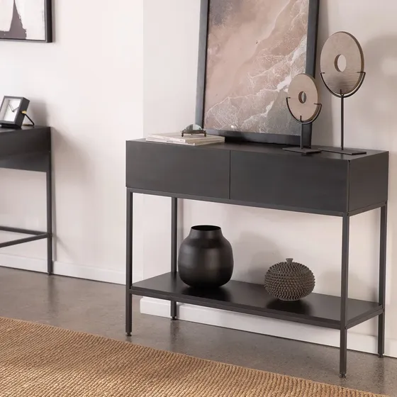 Mesa Recibidora De Arrime Relan Recibidor Con Cajones 106 Cm