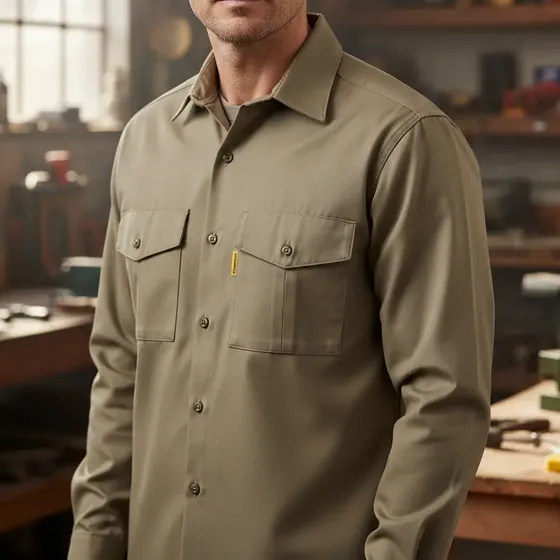 Camisa De Trabajo Pampero - T38 A T60 - Uso Intensivo