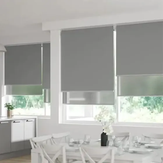 Cortina Roller Doble 100% Blackout-sunscreen 6% 180x180 Cm