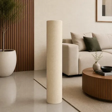 Rollo Revestimiento De Pared Autoadhesivo Texturado Color Vainilla 50cmx10m Por Rollo (5m2 Totales) Marca Holzboden