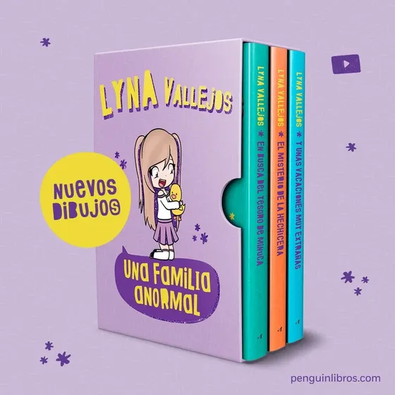 Una Familia Anormal ( Pack ): Estuche Relanzamiento, de Lyna Vallejos. UNA FAMILIA NORMAL Editorial Altea, tapa blanda, edición 2022 en español, 2022