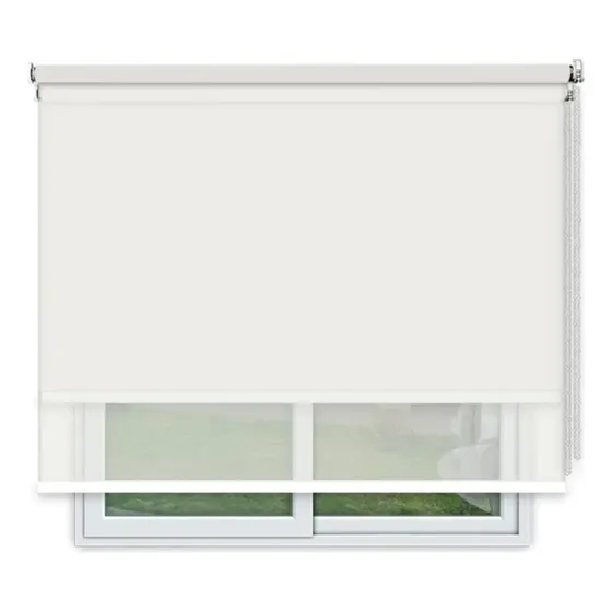 Cortina Roller Doble Blackout-sunscreen 6% 140x130cm Premium