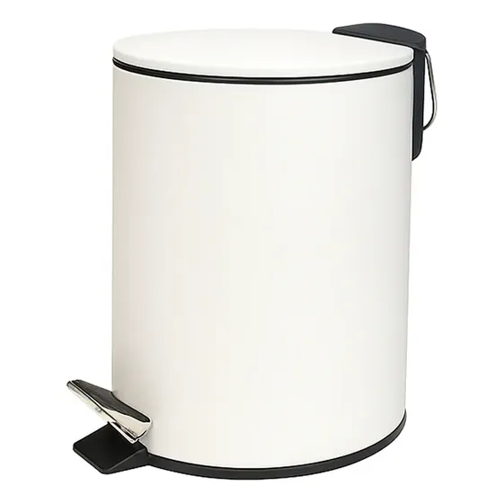 Cesto Residuos Tacho Basura Acero Pedal Tapa Fina 3 Lts