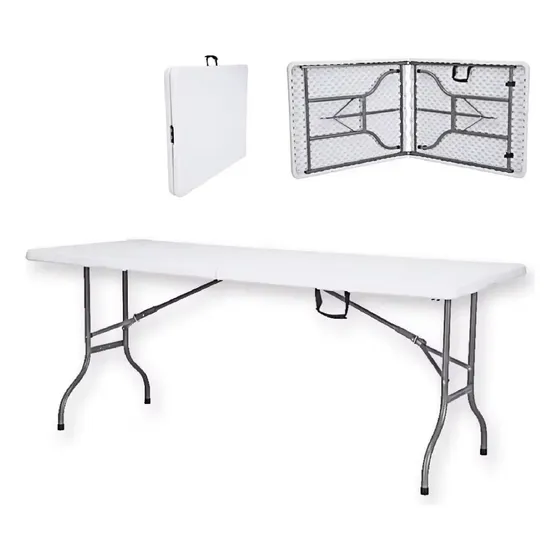 Mesa Plegable De Interior Exterior 180cm Quincho Picnics