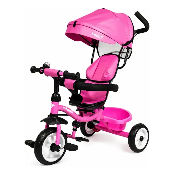 Triciclo Infantil De Lujo Asiento Gira 360 Ruedas De Goma