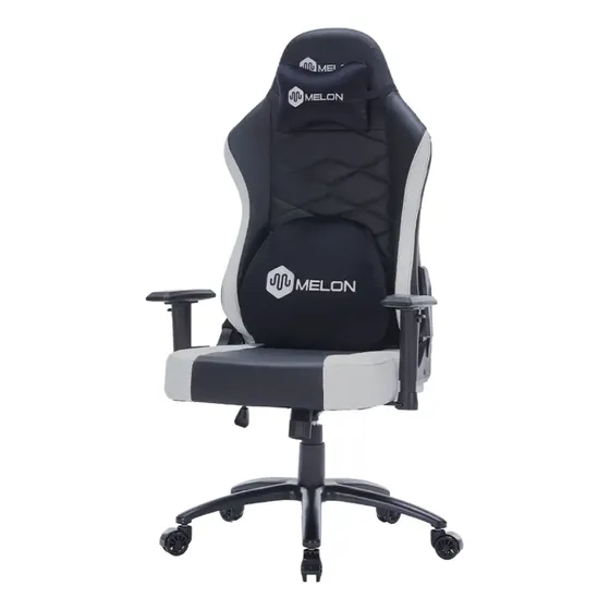 Silla Butaca Gamer Melon Xpro Lite Oficina Reclinable Negro/blanco Cuero Sintético