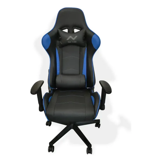 Silla Gamer Ergonomica Reclinable Oficina Nictom Sg04 Azul
