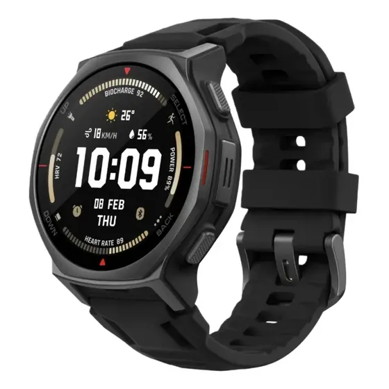 Smartwatch Amazfit T-Rex 3 Pro 44mm Militar GPS Dual Mapas Offline AMOLED 3000 Nits Cristal Zafiro Titanio 10 ATM Sumergible Buceo Linterna LED 180 Modos Deporte Batería 17 Días IA Zepp Flow 2026 Negr