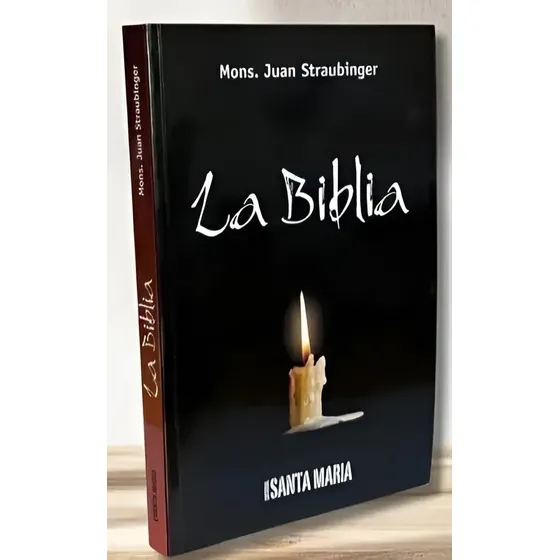 La Biblia Straubinger Qr Funda Plastica, de Mons. Juan Straubinger, vol. 1. Editorial Santa María, tapa blanda, Biblia Comentada por Mons. Straubinger - con índice