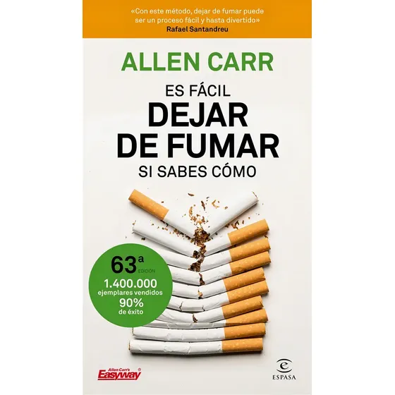 Es Fácil Dejar De Fumar de Allen Carr, Manual Salud Editorial ESPASA