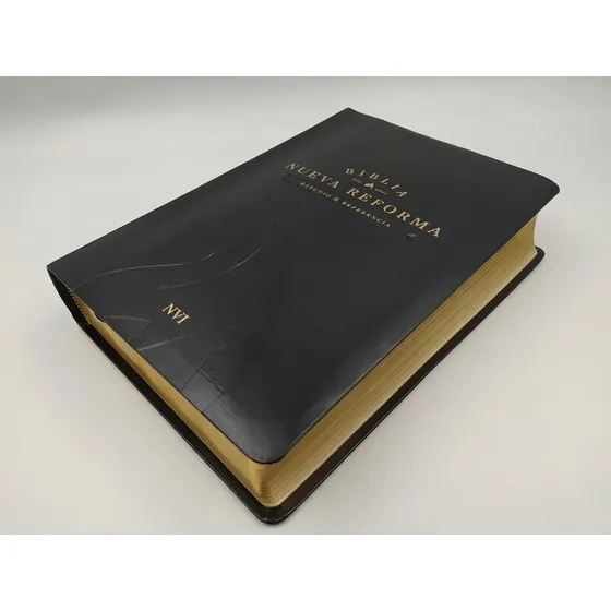 Biblia De Estudio Nueva Reforma Nvi Imitación Piel Negro
