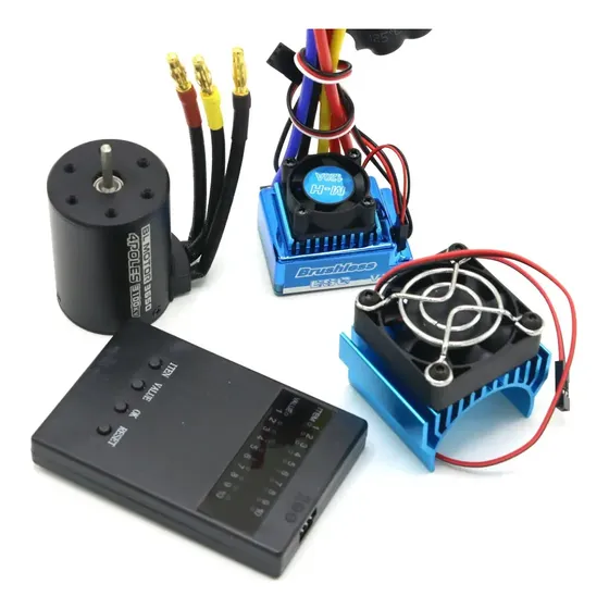 Motor Brushless Rc 3650 3100kv Con Esc Para Coche 1/10 120a