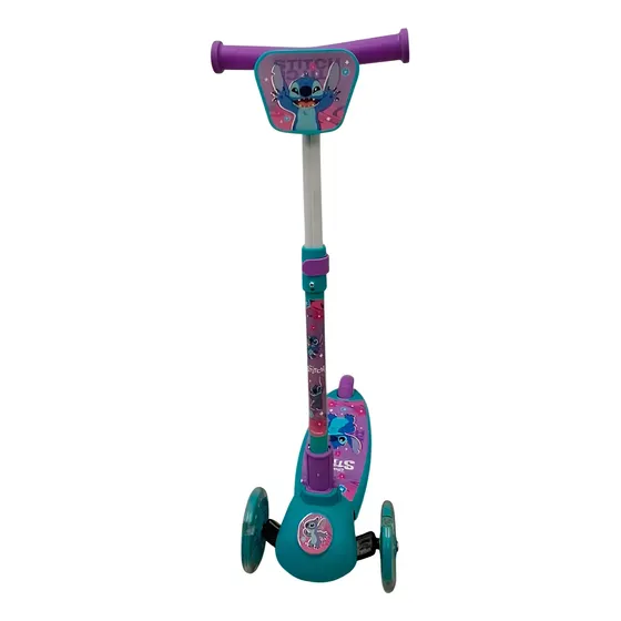 Monopatin Plegable Con Set De Protecciones De Stitch Base...