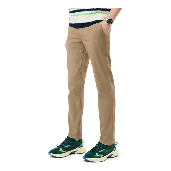 Pantalón Lacoste Hombre Moda Beige