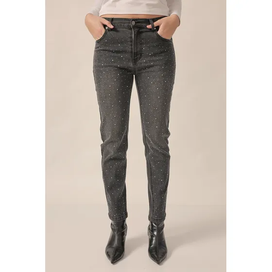Jean Semi-chupin Tiro Alto Talles Grandes De Vicky Denim