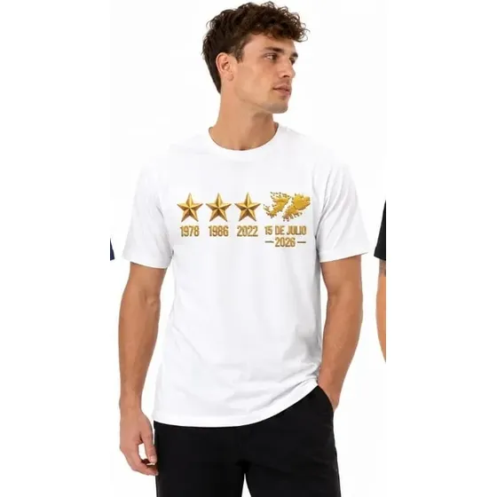 Remera Malvinas 4 Estrellas Unisex Algodon Argentina
