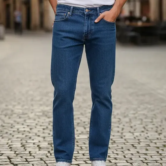 Pantalon Hombre Clasico Jeans Vaqueros Casual Recto Briganti