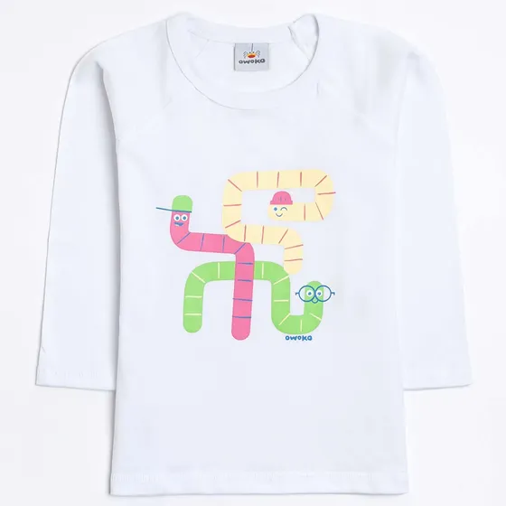 Remera Manga Larga Jersey Liso Niño Niña 2 A 8 Años Owoko