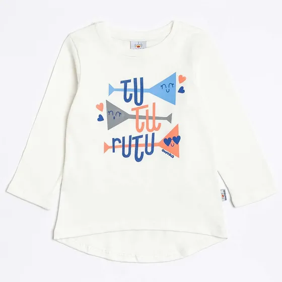 Remera Manga Larga Jersey  Nena  2 A 8 Años    Owoko