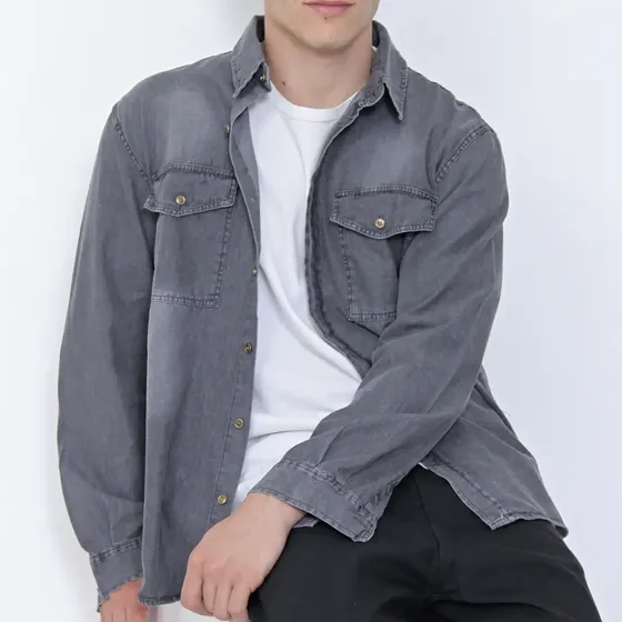 Camisa De Jean Fochs 23 Hombre Rígido
