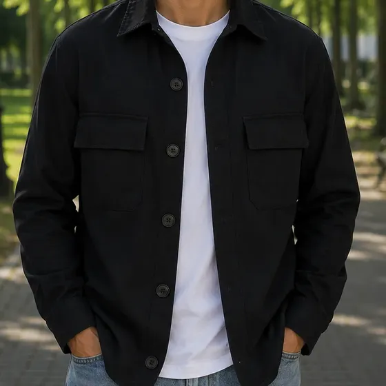 Camisaco Gabardina Hombre Customs Ba Talles Grandes