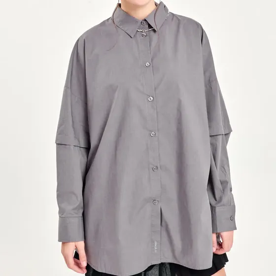 Camisa Desmontable Please Oversize De Mujer 47 Street