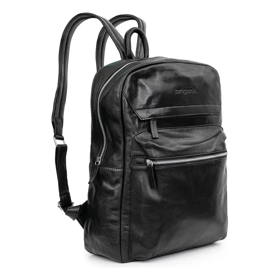 Mochila Cuero Urbana Unisex Bolso Bolsillo Casual Briganti