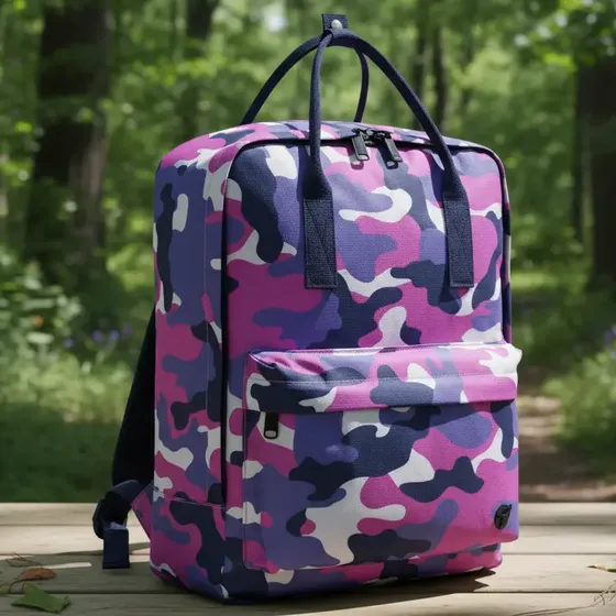 Mochila Topper Lifestyle Mujer Travel Printed Violeta Cli