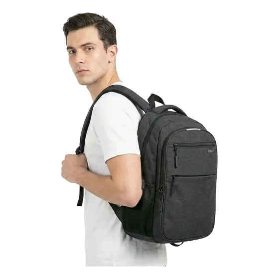 Mochila Hombre Morral Bolso De Viaje Antirobo Urbana Shelley