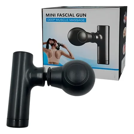 Mini Masajeador Cuerpo Completo Recargable Portatil Usb Negro