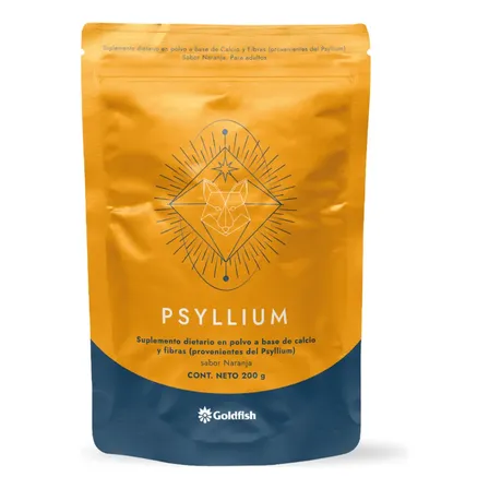Suplemento Nutricional Psyllium en Polvo Sabor Naranja 200g Goldfish